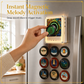 📢📢50% OFF !! ⏰ NFC Magnetic Fridge Music Box – Tap to Play, 360° Rotating LED Light 🧲