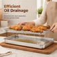 Rectangular Stainless Steel Baking Tray With Wire Cooling Rack