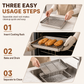 Rectangular Stainless Steel Baking Tray With Wire Cooling Rack