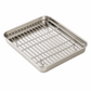 Rectangular Stainless Steel Baking Tray With Wire Cooling Rack
