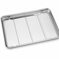 Rectangular Stainless Steel Baking Tray With Wire Cooling Rack