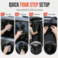 Portable Quick Opening Car Rear Shower Tent | Outdoor Camping Single Person Changing Room and Privacy Toilet Tent🚗⛺🚿
