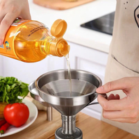 🍶 Stainless Steel Filter Funnel | Mesh Insert