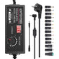 🔌 Adjustable DC Power Adapter: 3V-24V, Digital Display, Safety Protection