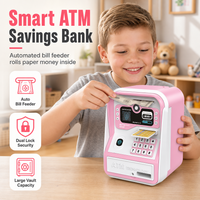 Electronic Kids ATM Money Saving Box, Smart Piggy Bank Toy