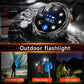 ⌚ Smart Watch: 1000mAh Battery, 1.7" HD Display, 100+ Sports Modes, LED Flashlight, Interchangeable Straps