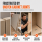 🎁Wardrobe Cabinet Side Filler Panel Installation Locator and Stepped Positioning Plate for Precise Hole Alignment