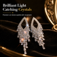 💎 Rhombus Cubic Zirconia Tassel Drop Earrings – Hypoallergenic S925 Sterling Silver Posts, Brilliant Crystal Fringes & Elegant Statement Design – Luxurious Shimmer for Every Occasion 🎀