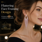 💎 Rhombus Cubic Zirconia Tassel Drop Earrings – Hypoallergenic S925 Sterling Silver Posts, Brilliant Crystal Fringes & Elegant Statement Design – Luxurious Shimmer for Every Occasion 🎀