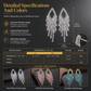 💎 Rhombus Cubic Zirconia Tassel Drop Earrings – Hypoallergenic S925 Sterling Silver Posts, Brilliant Crystal Fringes & Elegant Statement Design – Luxurious Shimmer for Every Occasion 🎀