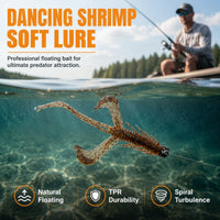 🦐 🎣 Realistic Shrimp Soft Lures – Lifelike Action, Scent Infused, Glow Visible ✨