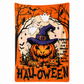 🎃Retro Halloween Skull Print Flannel Throw Blanket Cozy Warm Blanket for Home and Nap