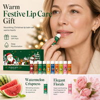 🎄 10-Piece Christmas Lip Balm Gift Set 💄🎁