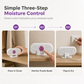 💦Reusable Mini Household Dehumidifier with Purple Silica Bead Indicator for Wardrobe, Closet & Shoe Cabinet