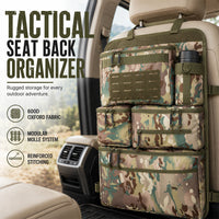 🚙 🎒 Heavy Duty Tactical Car Backseat Organizer – Wear-resistant, Multi-pocket, Easy Mount 🛠️