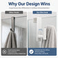 Over the Shower Door Hooks