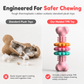 🐶 Textured TPR Dog Chew Bone | 3 Colours