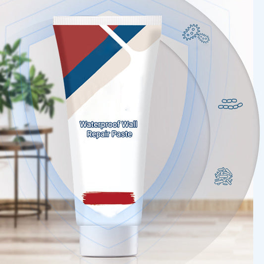 🖌️ Wall Repair Paste with Roller Brush: Water-Based, Antibacterial, Quick-Dry, Covers Stains & Cracks