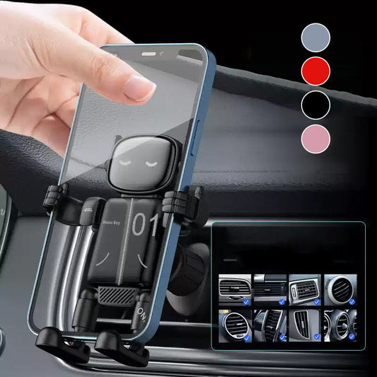 🤖 360° Robot Car Phone Holder | 4 Colors