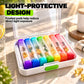 💊 Detachable Pill Organizer: 7-Day Rainbow Coding, Jumbo Capacity, Double Lock, Frosted Pods