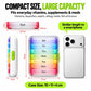 💊 Detachable Pill Organizer: 7-Day Rainbow Coding, Jumbo Capacity, Double Lock, Frosted Pods