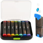 💊 Detachable Pill Organizer: 7-Day Rainbow Coding, Jumbo Capacity, Double Lock, Frosted Pods