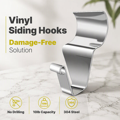 Heavy Duty 304 Stainless Steel Vinyl Siding Hooks