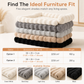 🐾 Plush Pet Furniture Protector: Faux Fur, Anti-Scratch, Non-Slip Back, Quilted