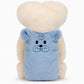 Warm Fleece Lined Pet Vest with Cartoon Embroidery for Dogs and Cats
