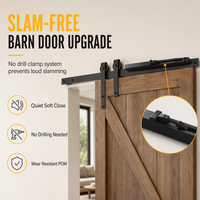 Sliding Barn Door Soft Close Mechanism – No-Drill, Quiet Closing, Durable ✨