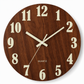 12-Inch Silent Wooden Wall Clock – Luminous Glow & MDF Wood Grain✨