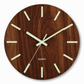 12-Inch Silent Wooden Wall Clock – Luminous Glow & MDF Wood Grain✨