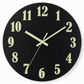 12-Inch Silent Wooden Wall Clock – Luminous Glow & MDF Wood Grain✨