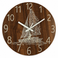 12-Inch Silent Wooden Wall Clock – Luminous Glow & MDF Wood Grain✨