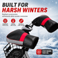 Winter Motorcycle Handlebar Muffs Thick Fleece Lined Windproof Cold Weather Gloves for Electric Scooters with Reflective Strip🏍️🛵🧤