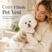 ⏳🔥LIMITED-TIME 50% OFF! ⏰Warm Thickened Pet Sweater Vest High Neck Clothes for Small Dogs and Cats in Autumn and Winter