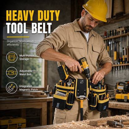 📢📢40% OFF !! ⏰Adjustable Tool Waist Bag – Multi-pocket & hands-free carry ✨