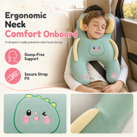 🚗 Kids Car Neck Pillow: H-Shape Head Support, Anti-Slump