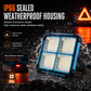 Solar Powered Portable Emergency Light and Outdoor Camping Floodlight with USB Phone Charging Function