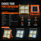 Solar Powered Portable Emergency Light and Outdoor Camping Floodlight with USB Phone Charging Function