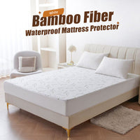 🛏️ Bamboo Fibre Waterproof Mattress Protector – Stay Dry, Fresh & Comfortable Night After Night ✨
