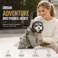 🐕 Winter Pet Jacket: Integrated Leash Ring, Fleece-Lined, Waterproof, Chafe-Free, XS-2XL