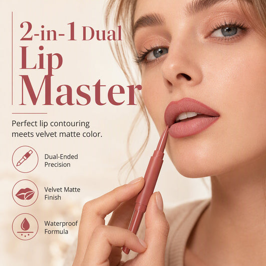 2-in-1 Dual-Ended Lip Liner and Matte Lipstick
