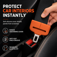 Universal Silicone Car Seat Belt Buckle Protective Cover Anti-Collision and Anti-Scratch Interior Modification Accessory