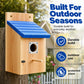 Weatherproof Outdoor Wooden Birdhouse
