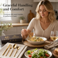 🍴 Stainless Steel Flatware Set: 304 Steel, 5 Finishes, 4/24 Pieces, Slim Profile
