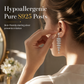⏳Limited-time 50% off⏰Micro Pave Zircon Fan Shaped Skirt Earrings for Women🩵👂📿