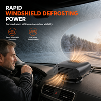 Mini 12V Car and Defroster Fan for Windshield Defogging and Heating
