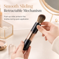 🖌️Portable Retractable Makeup Brush Set Multifunctional Travel Cosmetic Tool with Powder Blush and Silicone Lip Brush