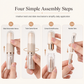 🖌️Portable Retractable Makeup Brush Set Multifunctional Travel Cosmetic Tool with Powder Blush and Silicone Lip Brush